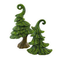 (62945) Transpac Funky Tree Set, 10.00 Inch, Fun Shaped Unique Y9544