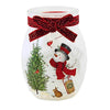 (62948) Stony Creek Delightful Snowman Pre-Lit Small Jar, 4.00 Inch, Cardinal Sled Bunny Snow Els3280