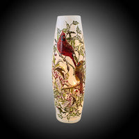 Stony Creek Holly & Cardinals Pre-Lit Large Vase - - SBKGifts.com