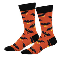 (62978) Socksmith Going Batty For Candy Orange, 20.00 Inch, Candy Corn Pumpkins Mnc3385