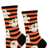 Socksmith Spooky Stripes Orange - - SBKGifts.com