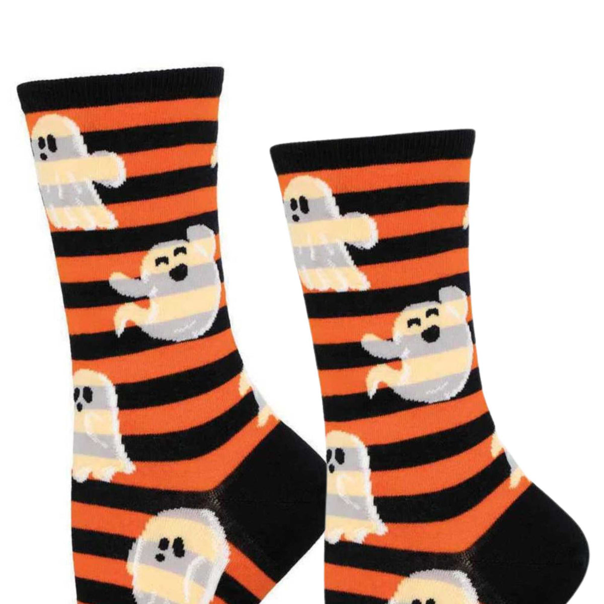 Socksmith Spooky Stripes Orange - - SBKGifts.com