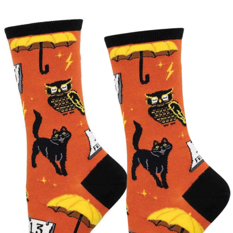 Socksmith Feeling Superstitious Orange - - SBKGifts.com