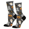 (62984) Socksmith I Heart Spooky Season, 15.00 Inch, Ghost Skull Jack-O-Lanterns Wnc3438