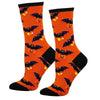 (62986) Socksmith Going Batty For Candy Orange, 15.00 Inch, Candy Corn Jack-O-Lanterns Wnc3441