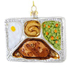 (62988) Cody Foster Salisbury Steak Tv Dinner, 2.50 Inch, Ornament Retro Aluminum Mash Potato Pea Oven Hungry Go9879