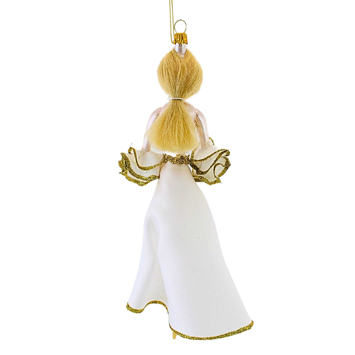 De Carlini Italian Ornaments Norelle In White - - SBKGifts.com