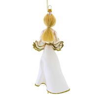 De Carlini Italian Ornaments Norelle In White - - SBKGifts.com