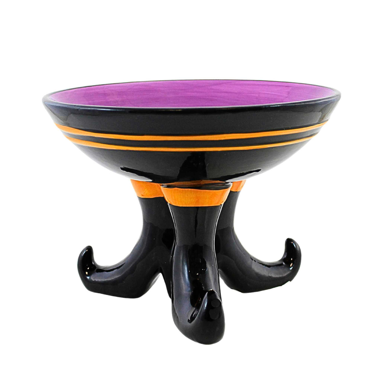 Transpac Large Candy Dish With Witch Boot Base - - SBKGifts.com