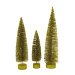 Craftoutlet.Com Gold Glittered Bottle Brush Trees - - SBKGifts.com