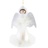 (63024) De Carlini Italian Ornaments Aspen Beauty With White Wings, 6.50 Inch, Angel Christmas Ornament An246wwwf