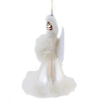 De Carlini Italian Ornaments Aspen Beauty With White Wings - - SBKGifts.com