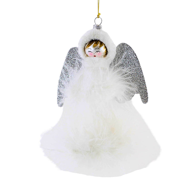 6.50 Inch Aspen Beauty With Silver Wings Angel Christmas Ornament An246swwf (63025)