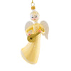 (63031) De Carlini Italian Ornaments Seraphina's Song Gold, 6.00 Inch, Christmas Angel Ornament An216gwf