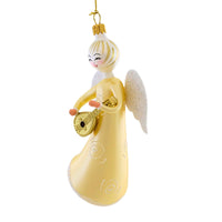 De Carlini Italian Ornaments Seraphina's Song Gold - - SBKGifts.com