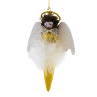 (63033) De Carlini Italian Ornaments Gwyneira Hope, 7.00 Inch, Christmas Angel Ornament An255golwf