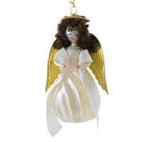 (63034) De Carlini Italian Ornaments December Snow Dance, 5.50 Inch, Christmas Angel Ornament An190plnwf