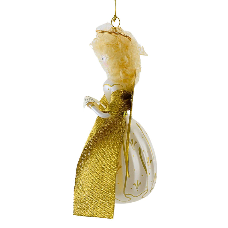 De Carlini Italian Ornaments Heavenly Melody In Gold - - SBKGifts.com