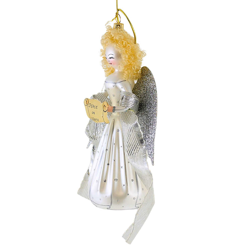 De Carlini Italian Ornaments May Peace Fill Your Heart - - SBKGifts.com