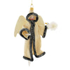 (63041) De Carlini Italian Ornaments Artic Queen Twist With Snow Bird, 8.00 Inch, Angel Icicle Ornament An226wf