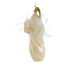 De Carlini Italian Ornaments Feather & Fluted Angel Ivory - - SBKGifts.com