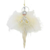 (63046) De Carlini Italian Ornaments Elegant Icicle Angel, 8.00 Inch, Christmas  Twist Ornament An228wf