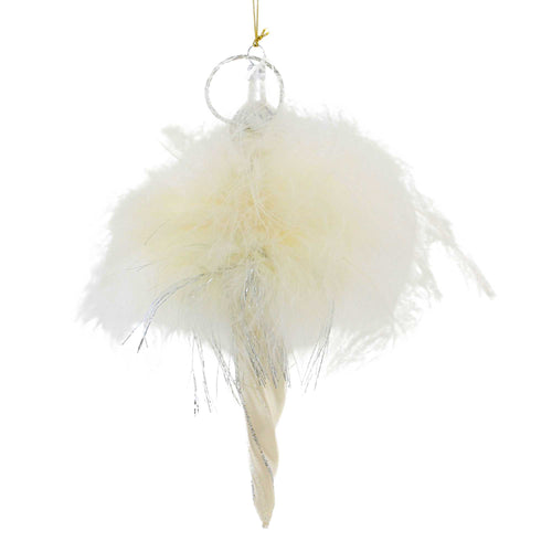 De Carlini Italian Ornaments Elegant Icicle Angel - - SBKGifts.com