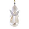 De Carlini Italian Ornaments Angel In White With Book - - SBKGifts.com