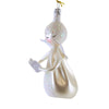 De Carlini Italian Ornaments Angel In White With Book - - SBKGifts.com