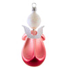 De Carlini Italian Ornaments Pink Ombre Angel With Flower - - SBKGifts.com