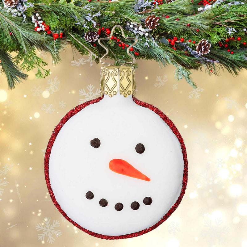 Inge Glas Macaron Snowman - - SBKGifts.com