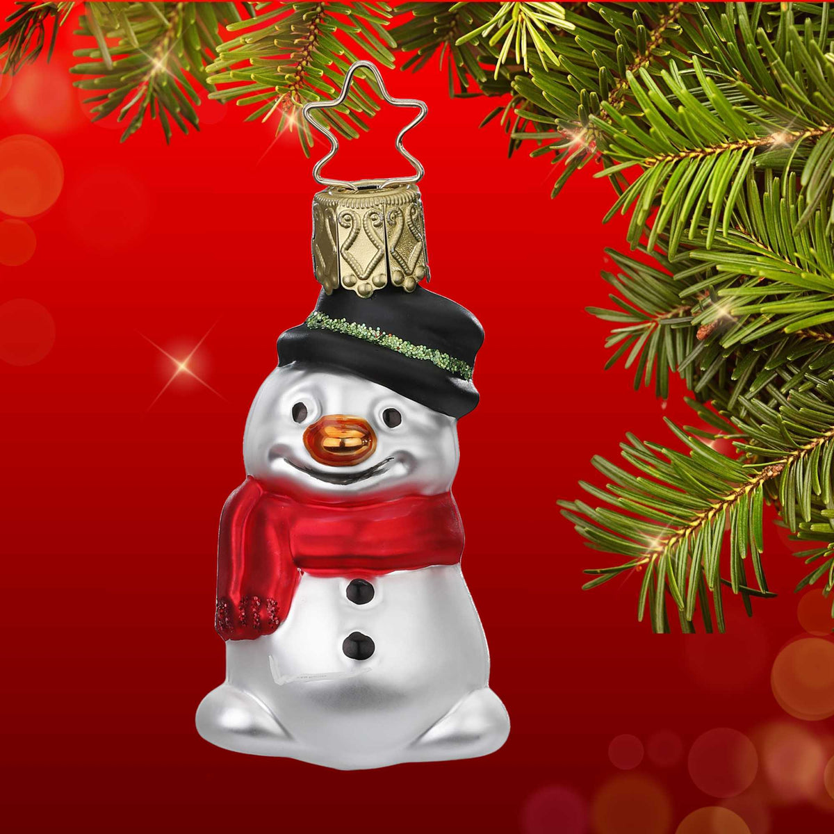 Inge Glas Mini Snowman - - SBKGifts.com