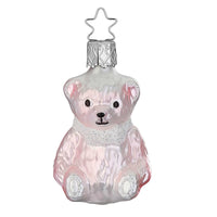 (63090) Inge Glas Bear Pink, 2.50 Inch, Teddy Glitter Collar 10187S022