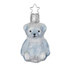 (63091) Inge Glas Bear Blue, 2.50 Inch, Teddy Christmas 10188S022