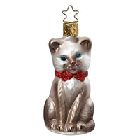 (63112) Inge Glas Purr-Fect Grey, 3.25 Inch, Cat Feline Kitty 10149S022