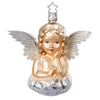 (63116) Inge Glas Antique Angel, 4.00 Inch, Silver Wings Cloud 10020S014