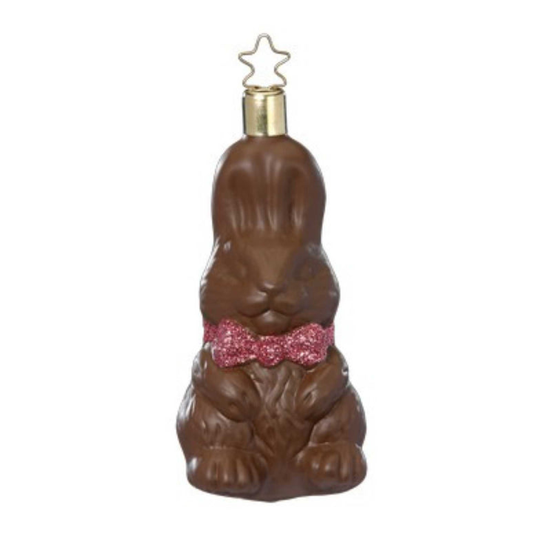 4.00 Inch Chocolate Bunny Pink Easter Germany 10175S024 (63120)