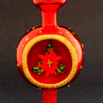 Inge Glas Winter Rose  Red Shiny - - SBKGifts.com