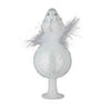 (63126) Inge Glas Chirping In The Snow, 7.50 Inch, Bird Tree Topper Free Standing 10166S024