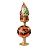 (63128) Inge Glas St Nikolaus Tannenbaum, 8.50 Inch, Santa Tree Topper Free Standing 10104S010