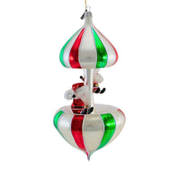 Santa Land Artist Proof Nick & Nicky's Candy Stripe Carousel - - SBKGifts.com