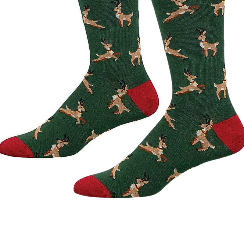 Socksmith Leaping Reindeer - - SBKGifts.com