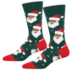 18.00 Inch Santa Socks Claus Snowflakes Holidays Mnc3058blk (63144)