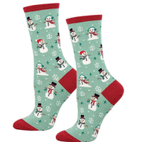 (63148) Socksmith Winter Snowman, 15.00 Inch, Snowflakes Earmuffs Top Hat Wnc3450