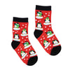 (63151) Socksmith Fashionable Penguins, 9.00 Inch, 4-7 Years Snow Seamless Toe Kc71784