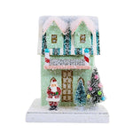 7.00 Inch Petite Mint House Retro Village Mantle Light Up Hou384 (63164)