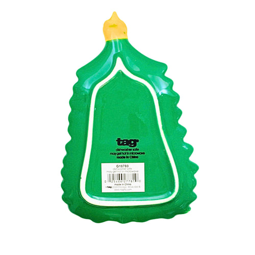 Tag Christmas Tree Tidbit Plate - - SBKGifts.com