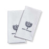 (63178) Tag Happy Hanukkah Guest Towels Set, 22.00 Inch, Multibranched Candelabra Menorah G19016