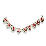 5.00 Inch Merry Christmas Applique Banner Felt Handmade Garland G18911 (63181)