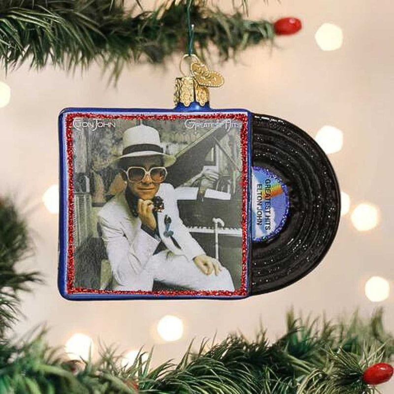 Old World Christmas Elton John Greatest Hits Abum - - SBKGifts.com